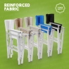 4 chaises de plage pliables portables textilène aluminium Regista Gold 
