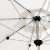 Parasol à mât central 3 mètre terrasse jardin octogonal Eden Modèle