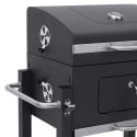 Barbecue au charbon avec roues, 2 grilles et couvercle Austin Offre