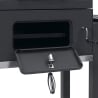 Barbecue au charbon avec roues, 2 grilles et couvercle Austin Remises