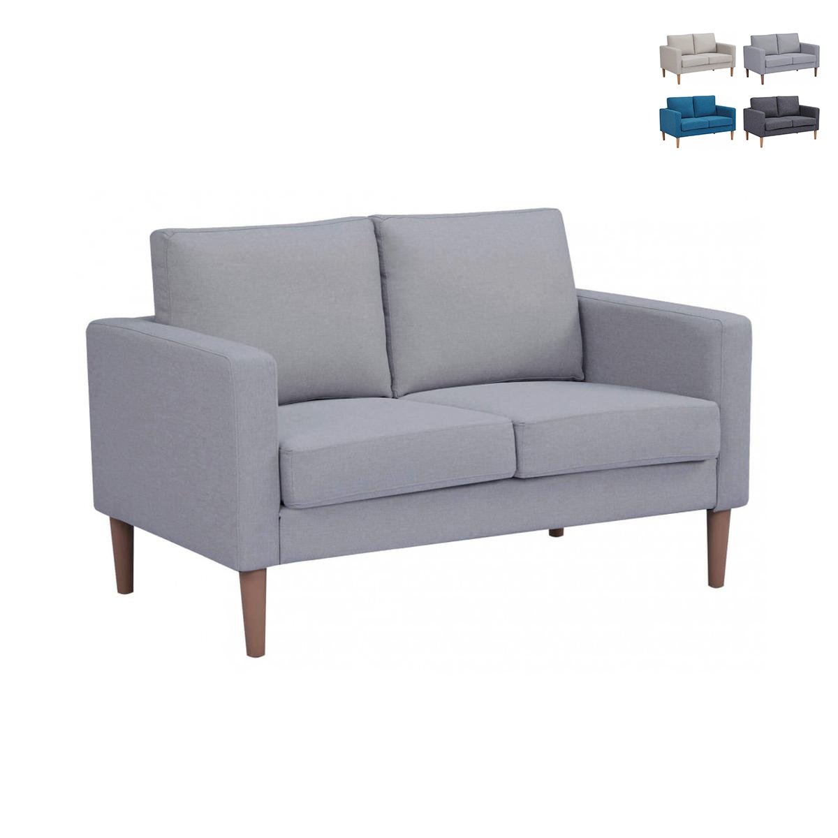 Canapé 2 places moderne en coton 137x73x82cm Ramsey Promotion Canapé 2 places moderne en coton 137x73x82cm Ramsey Promotion