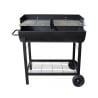 Barbecue à charbon avec roues et 2 grilles réglables Wisconsin Offre
