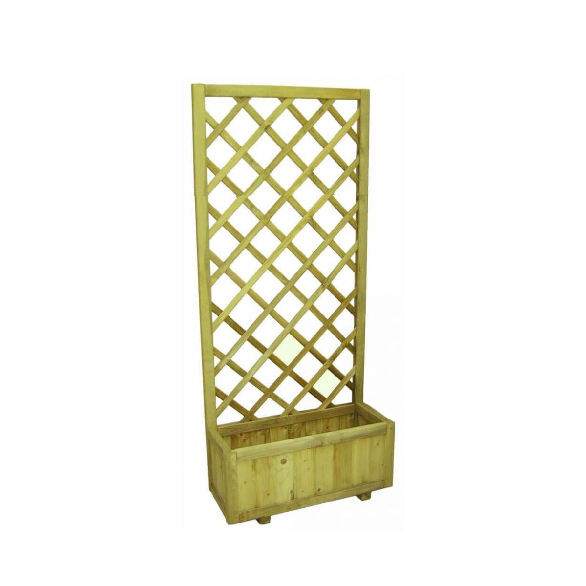 Jardinière en bois avec treillis pour plantes Dalia