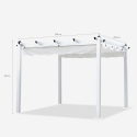 Tonnelle de jardin carrée 3x3 en aluminium bar restaurant hôtel Firenze 