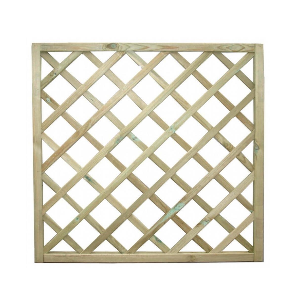 Treillis en bois de pin 90x90 pour plantes grimpantes Sandra