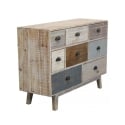 Commode en bois coloré avec 8 tiroirs style shabby chic Donald Vente