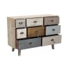 Commode en bois coloré avec 8 tiroirs style shabby chic Donald Offre