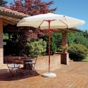 Parasol de jardin rond Ø2,5m mât central en bois Fantasy Vente
