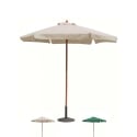 Parasol de jardin rond Ø2,5m mât central en bois Fantasy Promotion