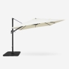 Parasol déporté de jardin 3x3 carré en aluminium bars hôtels Vienna Catalogue