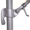 Parasol déporté de jardin 3x3 carré en aluminium bars hôtels Vienna Achat