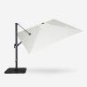 Parasol déporté de jardin 3x3 carré en aluminium bars hôtels Vienna Dimensions