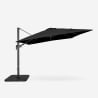 Parasol déporté avec bras réglable en aluminium 3x3 Vienna Noir Prix