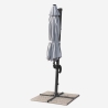 Parasol déporté de jardin 2.5 mètres carré en aluminium bar Paradise 