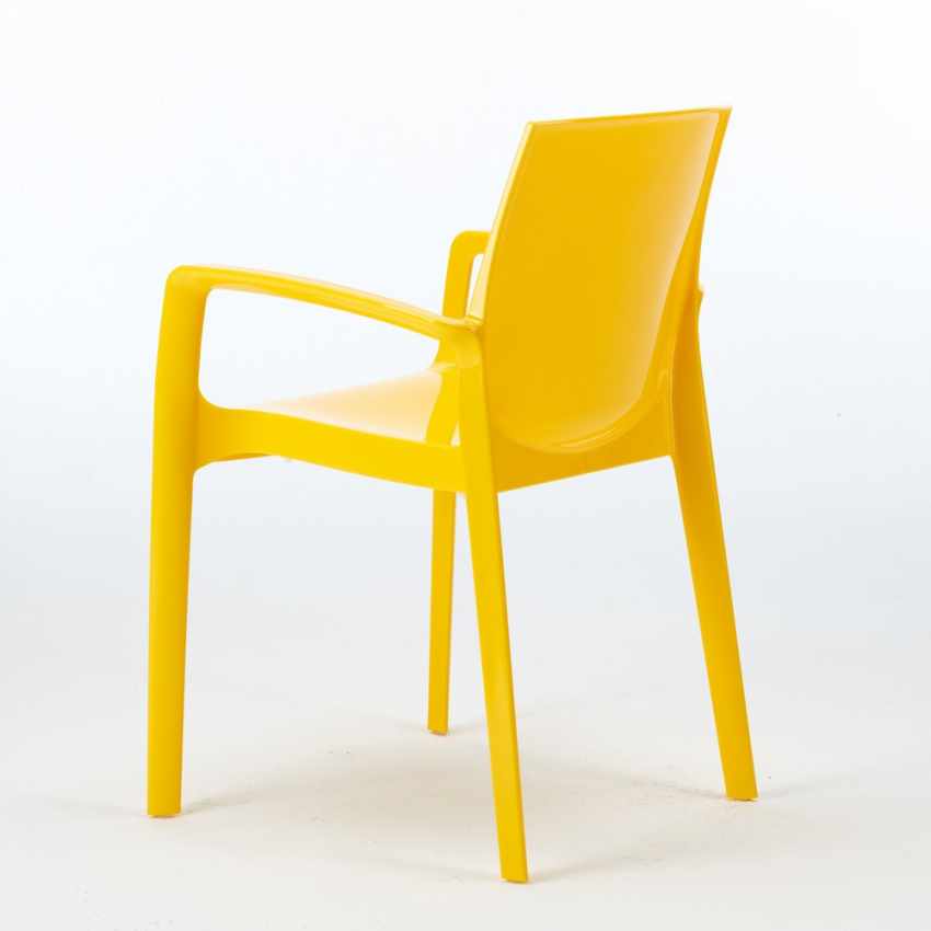 Chaise design en plastique avec accoudoirs ETOILE (salle a manger