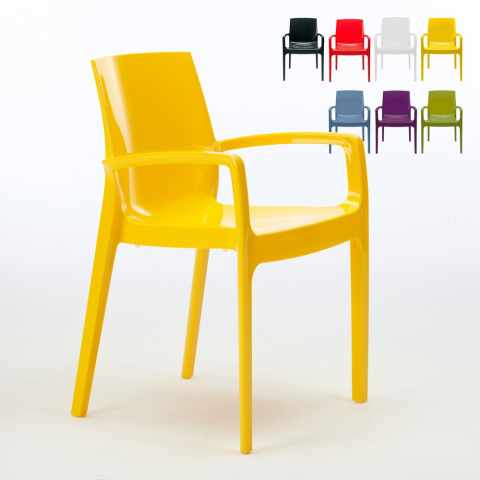 22 Chaises Cream Grand Soleil accoudoirs Restaurant offre Promotion