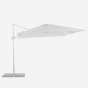 Parasol de jardin déporté en aluminium 3x3 Paradise White Catalogue
