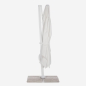 Parasol de jardin déporté en aluminium 3x3 Paradise White Modèle