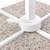 Parasol de jardin déporté en aluminium 3x3 Paradise White Achat