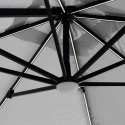 Parasol de jardin déporté bras réglable et LED 3x3 Paradise Brown Light Modèle