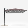Parasol de jardin déporté bras réglable et LED 3x3 Paradise Brown Light Catalogue