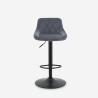 Tabouret de bar cuisine pivotant réglable repose-pieds velours matelassé Nox Catalogue