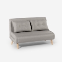 Canapé-lit 2 places style scandinave en tissu Elettra Vente