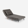 Fauteuil-lit pliant en tissu avec pieds en bois Miriam Remises