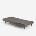 Fauteuil-lit pliant en tissu avec pieds en bois Miriam Catalogue