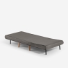 Fauteuil-lit pliant en tissu avec pieds en bois Miriam Catalogue