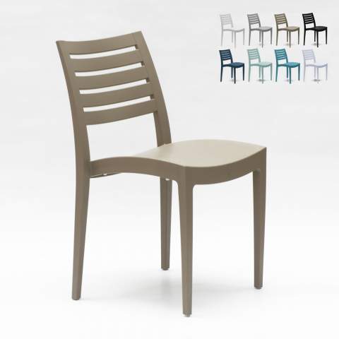 Chaise empilable polypropylène pour maison endroits publics et extérieur Grand Soleil Firenze Promotion