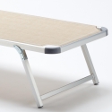 4 bains de soleil de plage en aluminium avec pare-soleil Nettuno 