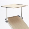 4 bains de soleil de plage en aluminium avec pare-soleil Nettuno 