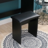 Coiffeuse table de maquillage noire avec tabouret miroir à LED Gaia Black Achat
