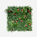 Haie artificielle 100x100cm plantes 3D jardin sempervirente Lemox Promotion