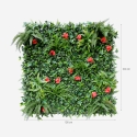 Haie artificielle 100x100cm plantes 3D jardin sempervirente Lemox Réductions