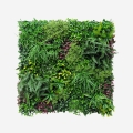 Haie artificielle réaliste 100x100 cm plante 3D extérieur jardin Ilex Promotion