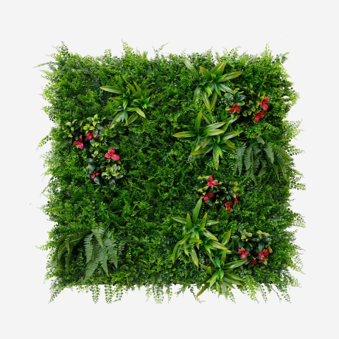 Haie artificielle 100x100cm plante 3D réaliste Cerrum Promotion