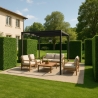 Haie artificielle 106x33x208cm clôture sempervirente Gardenia Vernas Offre