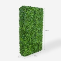 Haie artificielle 106x33x208cm clôture sempervirente Gardenia Vernas Catalogue