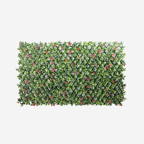 Haie artificielle extensible de jardin 200x100cm plantes Salix Promotion