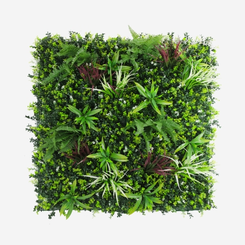 Haie artificielle 100x100cm 3D réaliste balcon jardin Briux Promotion