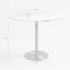 Table de salle à manger ronde style Goblet 120cm effet marbre doré Monika+ Achat