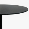 Table salle à manger moderne Goblet noire ronde 120cm Blackwood+ Réductions