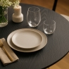 Table salle à manger moderne Goblet noire ronde 120cm Blackwood+ Choix