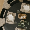 Table salle à manger moderne Goblet noire ronde 120cm Blackwood+ Modèle