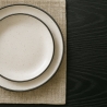 Table salle à manger moderne Goblet noire ronde 120cm Blackwood+ Dimensions