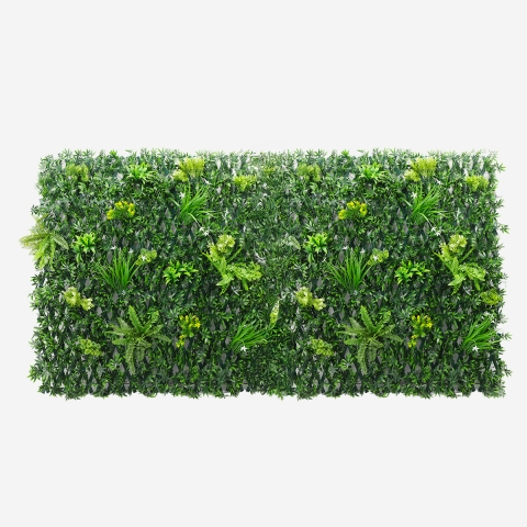 Haie de jardin artificielle en treillis extensible 200x100cm Laurus Promotion