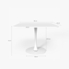 Table carrée style Goblet bar cuisine salle à manger design scandinave lillium 80 