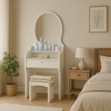 Meuble coiffeuse table de maquillage avec miroir tabouret chambre Katrina Choix